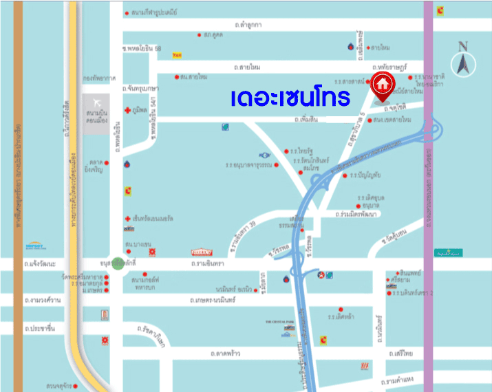 บ้านมือสองตกแต่งใหม่ ม.เดอะเซนโทร วัชรพล บ้านเดี่ยวจากแบรนด์ AP เนื้อที่ 60 ตร.ว. ฟังก์ชัน 3 ห้องนอน 3 ห้องน้ำ จอดรถได้ 2 คัน Facilities ครบครัน บนทำเลเชื่อมต่อหลายเส้นทาง ถ.รามอินทรา ถ.สายไหม และ ถ.พหลโยธิน ใกล้สนามบินดอนเมือง ทางด่วน "รามอินทรา" และรถไฟฟ้าสายสีเขียว "สถานีคูคต"